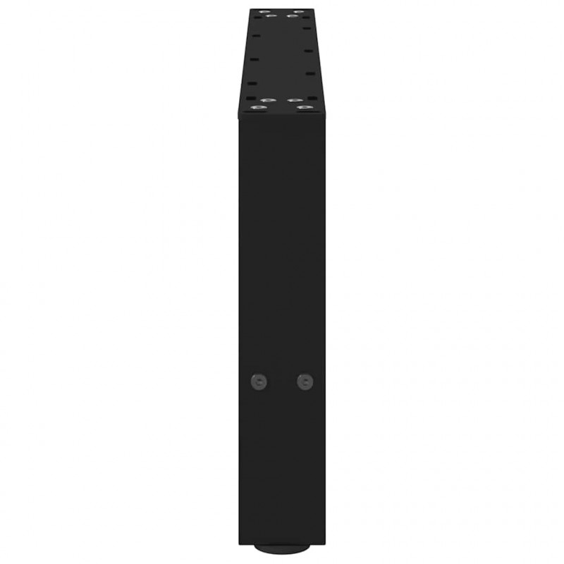 Nogi do stolika kawowego czarne 2 szt. 60x(30-31) cm stal