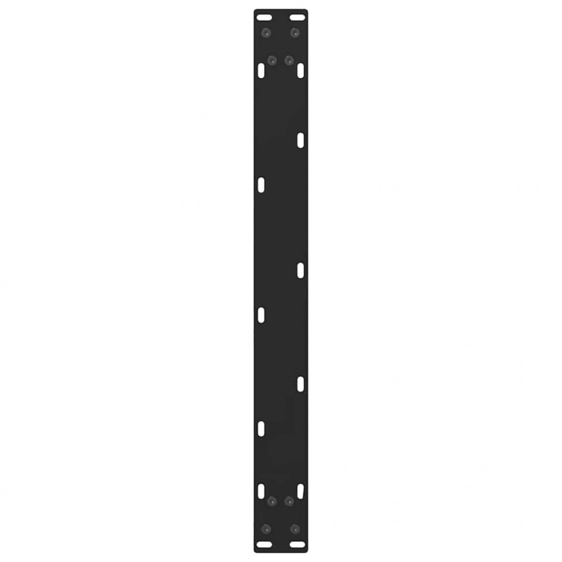 Nogi do stolika kawowego czarne 2 szt. 60x(30-31) cm stal