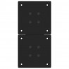 Nogi do stolika kawowego w kształcie litery X 2 szt. Czarne 38x(42-43) cm Stal