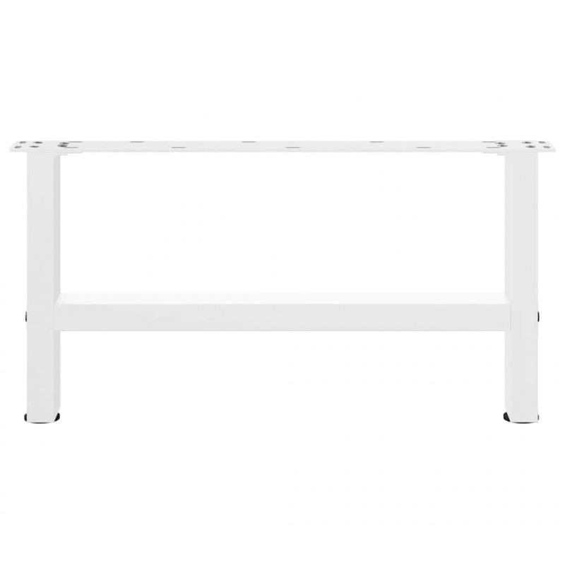 Nogi do stolika kawowego białe 2 szt. 60x(30-31) cm stal
