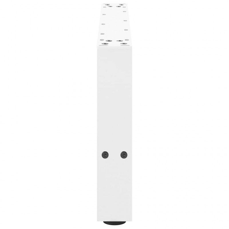 Nogi do stolika kawowego białe 2 szt. 60x(30-31) cm stal