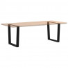 Nogi do stołu jadalnego w kształcie litery V 2 szt. Czarne 90x(72-73,3) cm Stal