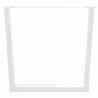 Nogi do stołu jadalnego w kształcie litery V 2 szt. Białe 90x(72-73,3) cm Stal