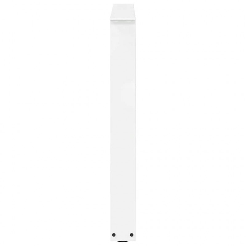 Nogi do stołu jadalnego w kształcie litery V 2 szt. Białe 90x(72-73,3) cm Stal