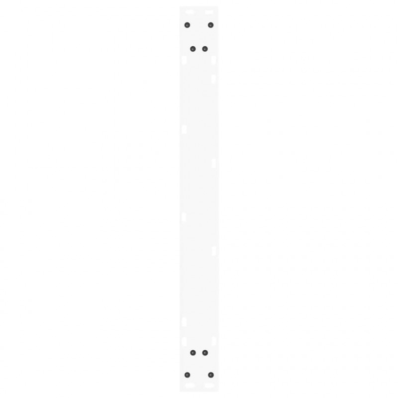 Nogi do stołu jadalnego w kształcie litery V 2 szt. Białe 90x(72-73,3) cm Stal