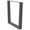 Nogi do stołu jadalnego w kształcie litery V 2 szt. Antracyt 90x(72-73,3) cm Stal