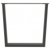 Nogi do stołu jadalnego w kształcie litery V 2 szt. Antracyt 90x(72-73,3) cm Stal