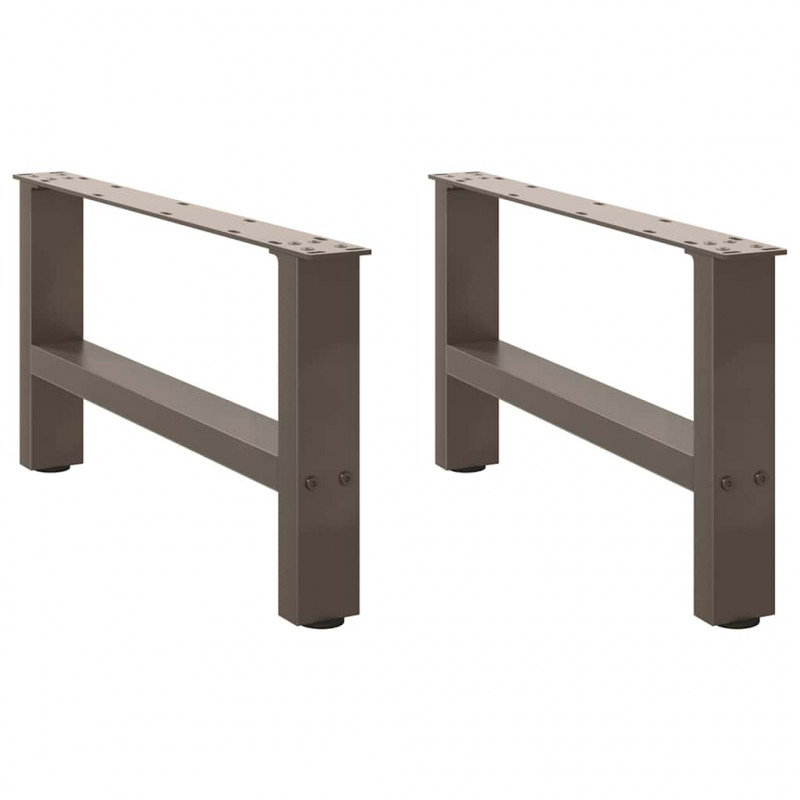 Nogi do stolika kawowego Naturalna stal 2 szt. 60x(30-31) cm Stal