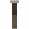 Nogi do stolika kawowego w kształcie litery X 2 szt. Naturalna stal 38x(42-43) cm Stal