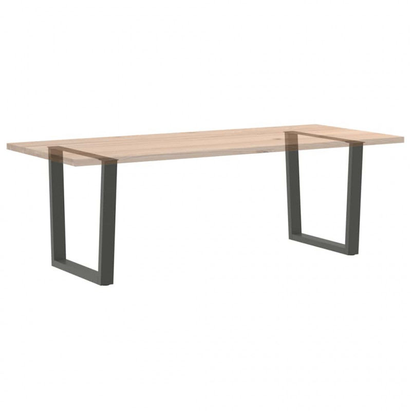 Nogi do stołu jadalnego w kształcie litery V 2 szt. Antracyt 90x(72-73,3) cm Stal