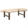 Nogi do stolika kawowego Naturalna stal 2 szt. 60x(30-31) cm Stal