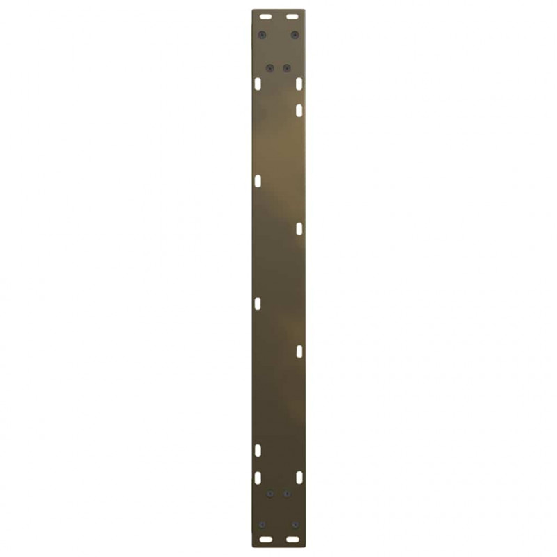 Nogi do stołu jadalnego w kształcie litery V 2 szt. Naturalna stal 90x(72-73,3) cm Stal