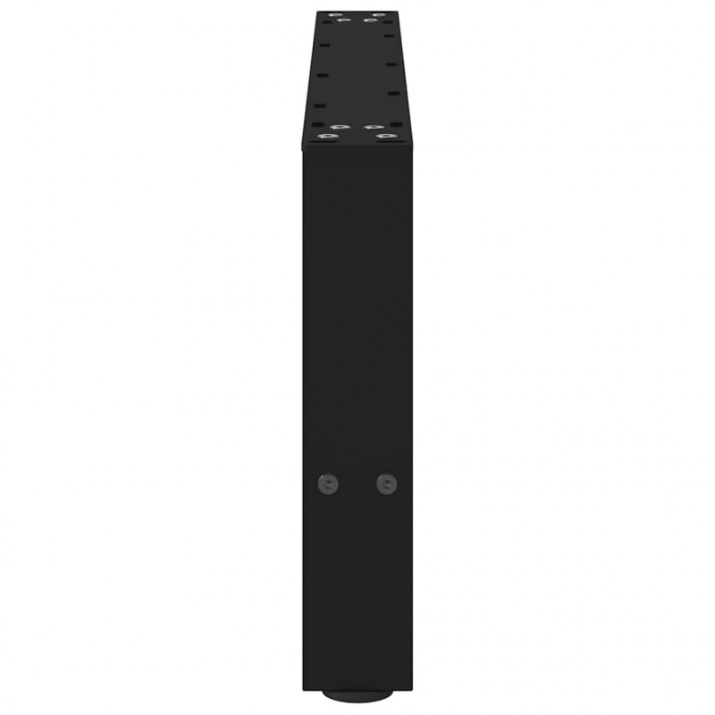 Nogi do stolika kawowego czarne 2 szt. 70x(30-31) cm stal