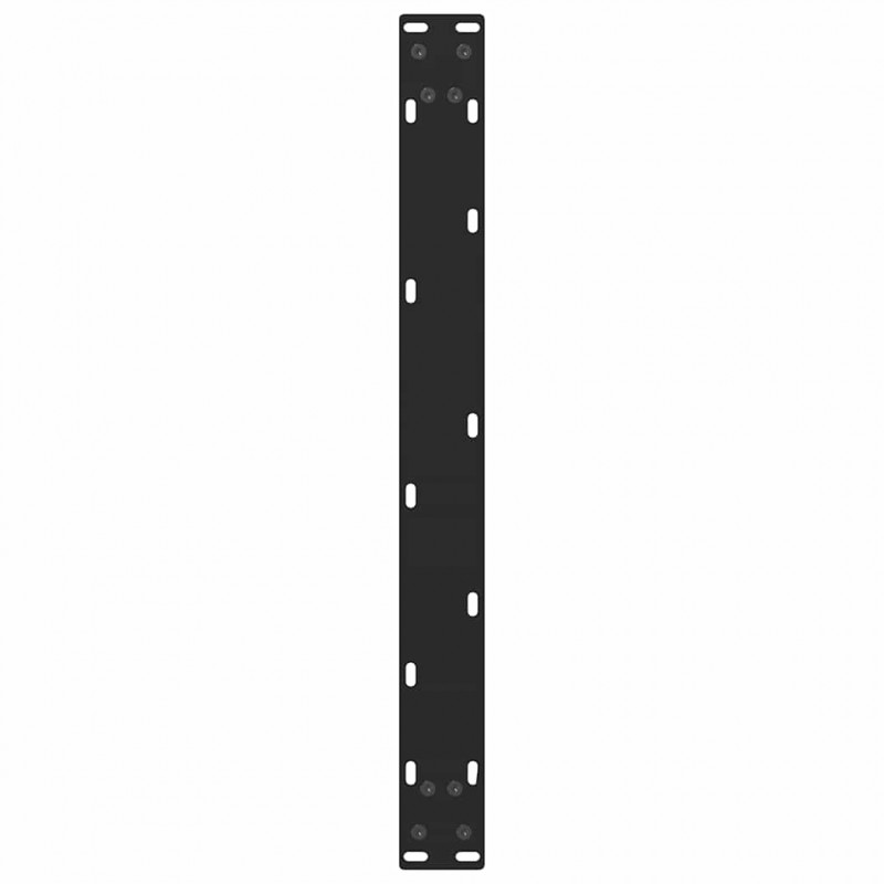 Nogi do stolika kawowego czarne 2 szt. 70x(30-31) cm stal
