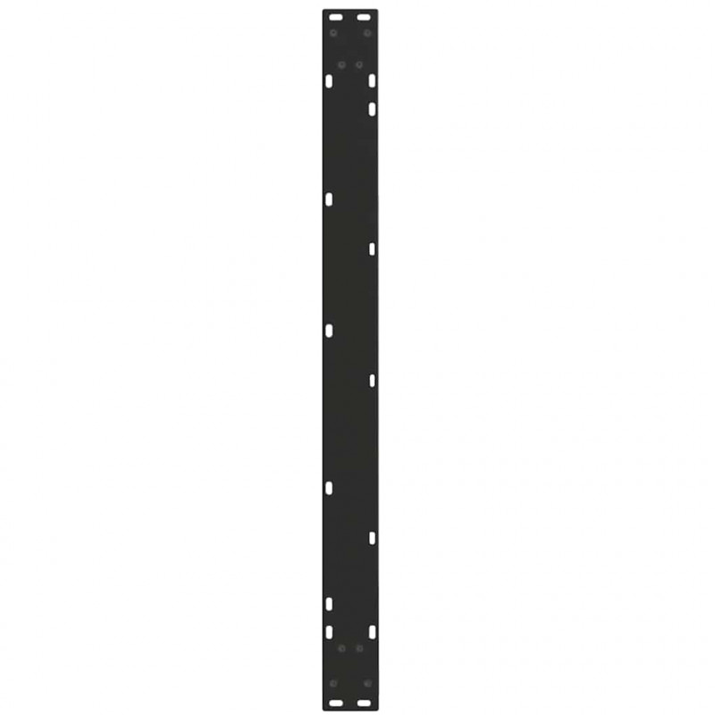 Nogi do stołu jadalnego w kształcie litery V 2 szt. Czarne 100x(72-73,3) cm Stal