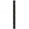 Nogi do stołu jadalnego w kształcie litery V 2 szt. Czarne 100x(72-73,3) cm Stal