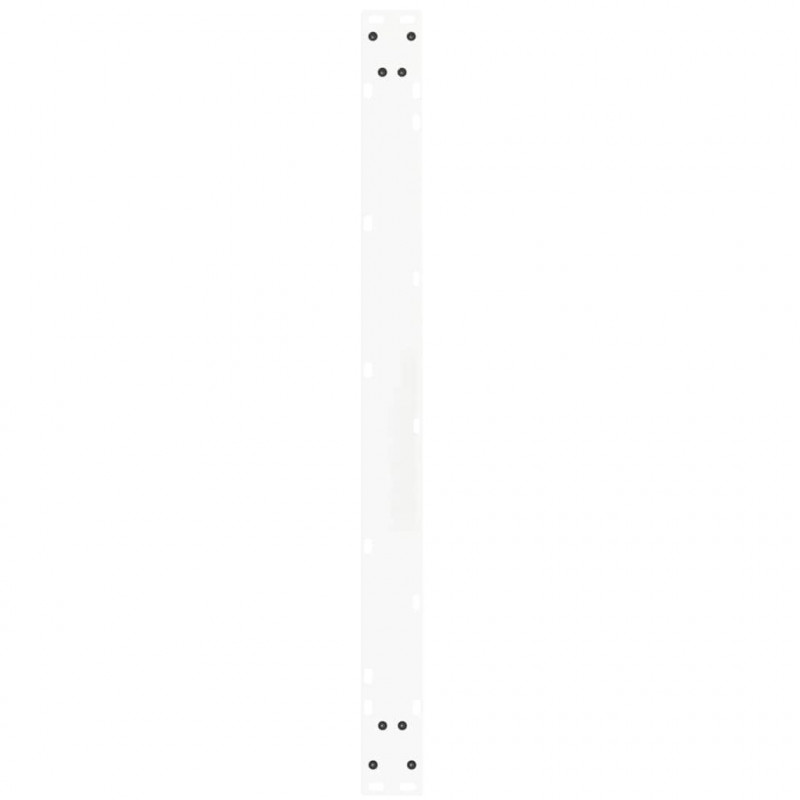 Nogi do stołu jadalnego w kształcie litery V 2 szt. Białe 100x(72-73,3) cm Stal