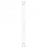 Nogi do stołu jadalnego w kształcie litery V 2 szt. Białe 100x(72-73,3) cm Stal