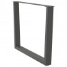 Nogi do stołu jadalnego w kształcie litery V 2 szt. Antracyt 100x(72-73,3) cm Stal