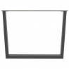 Nogi do stołu jadalnego w kształcie litery V 2 szt. Antracyt 100x(72-73,3) cm Stal