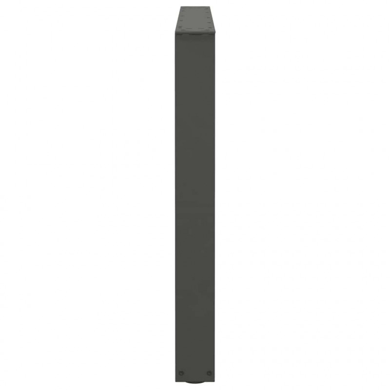 Nogi do stołu jadalnego w kształcie litery V 2 szt. Antracyt 100x(72-73,3) cm Stal