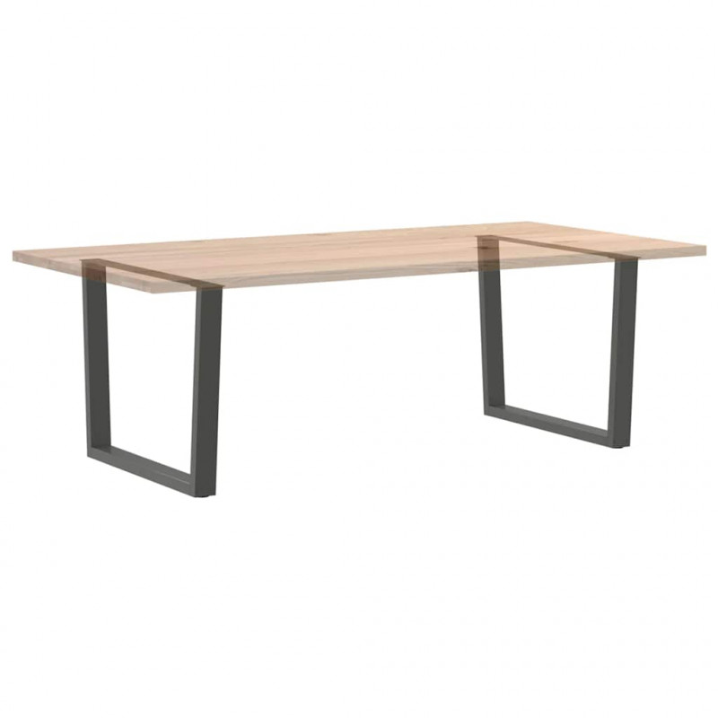 Nogi do stołu jadalnego w kształcie litery V 2 szt. Antracyt 100x(72-73,3) cm Stal