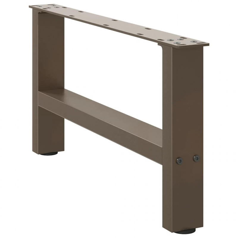 Nogi do stolika kawowego Naturalna stal 2 szt. 70x(30-31) cm Stal