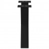 Nogi do stolika kawowego w kształcie litery X 2 szt. Czarne 60x(42-43) cm Stal