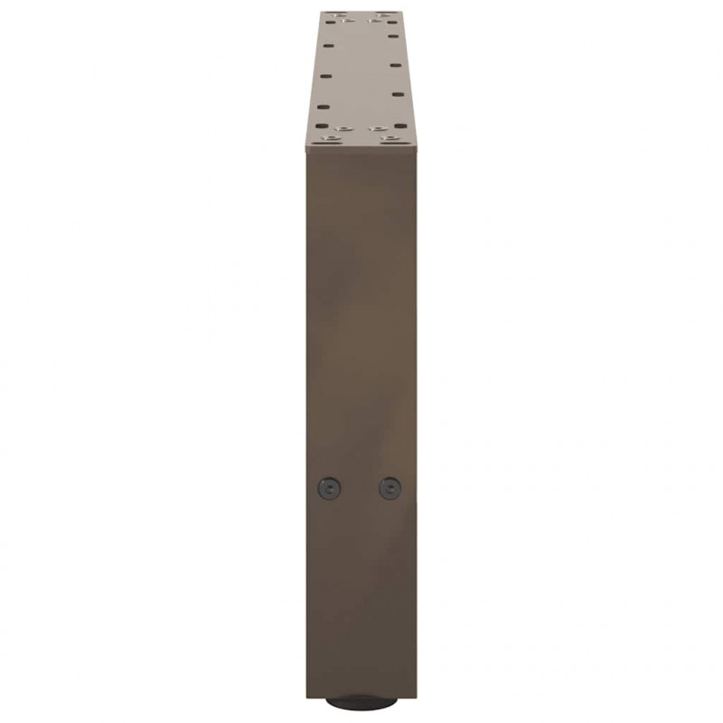 Nogi do stolika kawowego Naturalna stal 2 szt. 70x(30-31) cm Stal