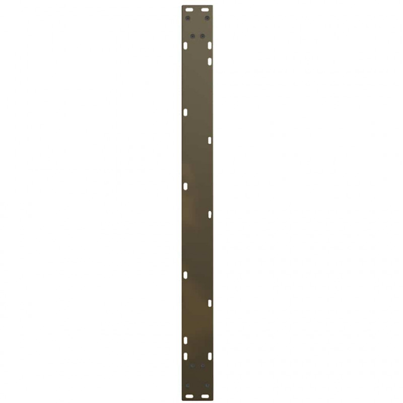 Nogi do stołu jadalnego w kształcie litery V 2 szt. Naturalna stal 100x(72-73,3) cm Stal