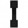 Nogi do stolika kawowego w kształcie litery X 2 szt. Czarne 60x(42-43) cm Stal