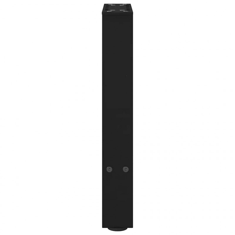 Nogi do stolika kawowego czarne 2 szt. 28x(42-43) cm stal