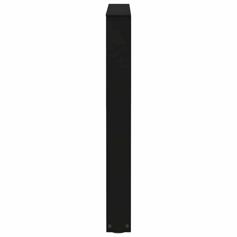 Nogi do stołu jadalnego w kształcie litery V 3 szt. Czarne 70x(72-73,3) cm Stalowe