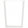 Nogi do stołu jadalnego w kształcie litery V 3 szt. Białe 70x(72-73,3) cm Stal