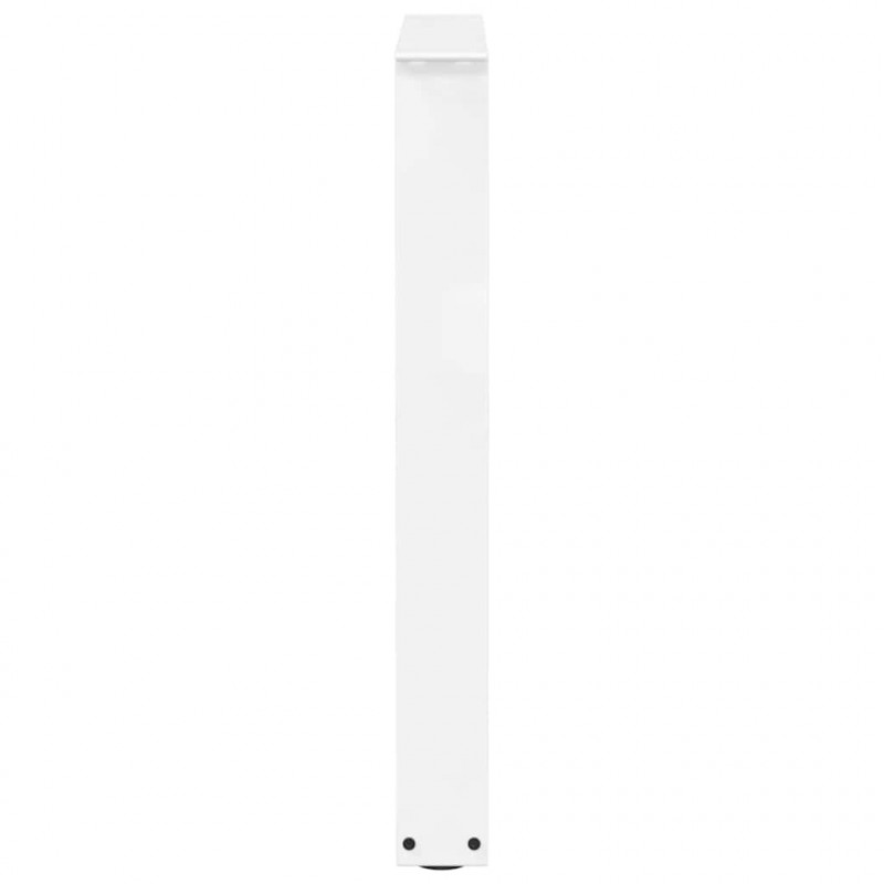 Nogi do stołu jadalnego w kształcie litery V 3 szt. Białe 70x(72-73,3) cm Stal