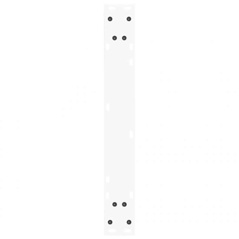 Nogi do stołu jadalnego w kształcie litery V 3 szt. Białe 70x(72-73,3) cm Stal