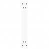 Nogi do stołu jadalnego w kształcie litery V 3 szt. Białe 70x(72-73,3) cm Stal