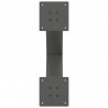 Nogi do stolika kawowego w kształcie litery X 2 szt. Antracyt 60x(42-43) cm Stal