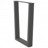 Nogi do stołu jadalnego w kształcie litery V 3 szt. Antracyt 70x(72-73,3) cm Stal