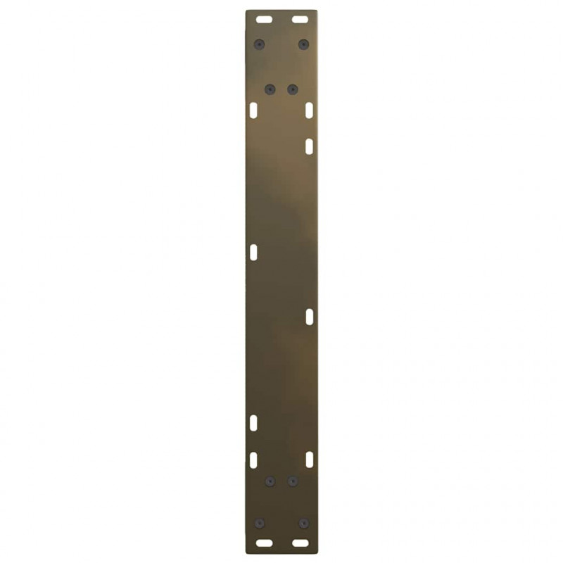 Nogi do stołu jadalnego w kształcie litery V 3 szt. Naturalna stal 70x(72-73,3) cm Stal
