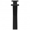 Nogi do stolika kawowego w kształcie litery X 2 szt. Czarne 70x(42-43) cm Stal