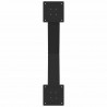 Nogi do stolika kawowego w kształcie litery X 2 szt. Czarne 70x(42-43) cm Stal