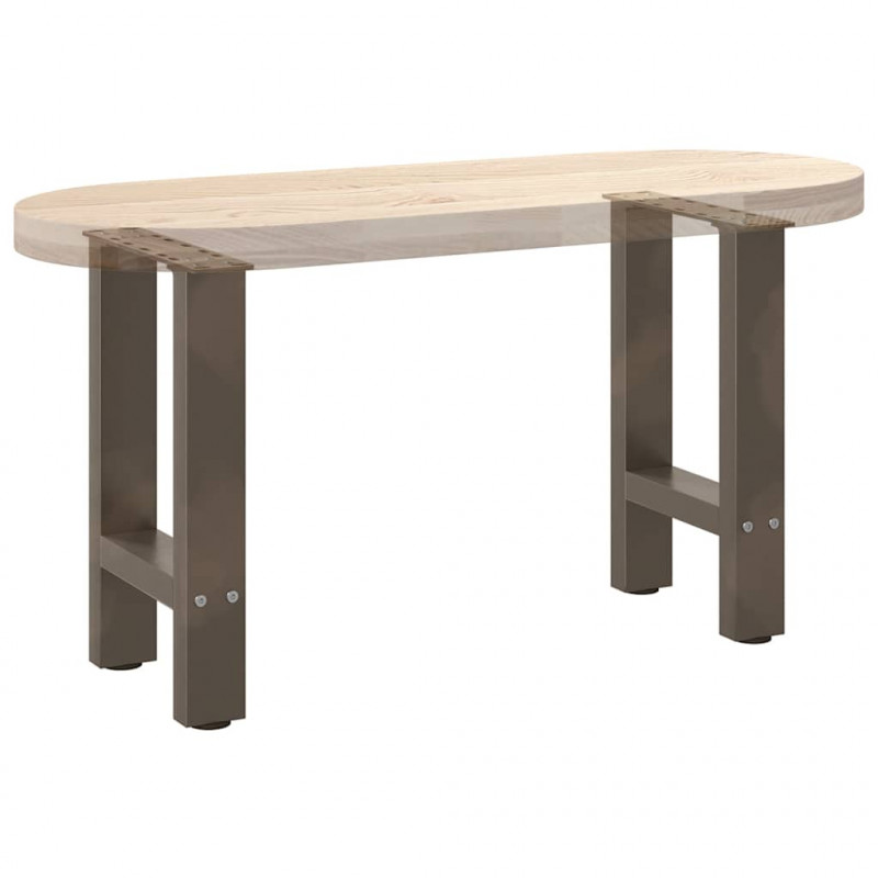 Nogi do stolika kawowego Naturalna stal 2 szt. 28x(42-43) cm Stal