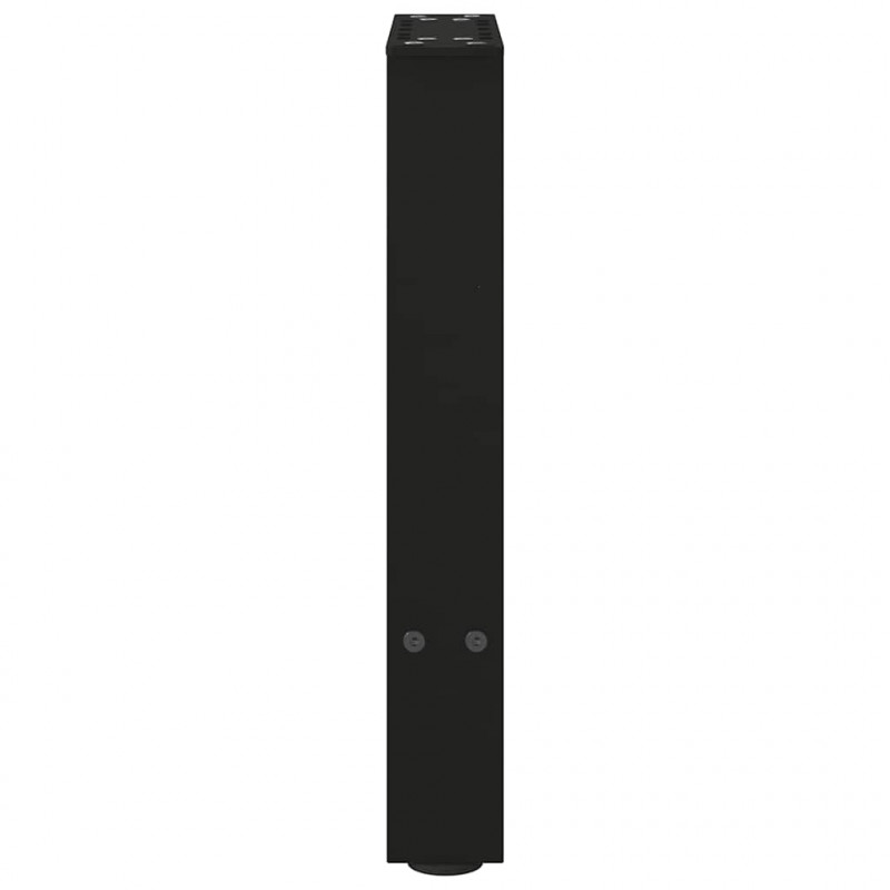 Nogi do stolika kawowego czarne 2 szt. 38x(42-43) cm stal