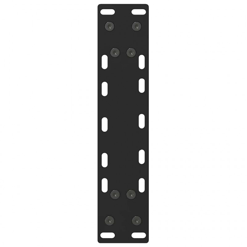 Nogi do stolika kawowego czarne 2 szt. 38x(42-43) cm stal