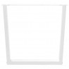 Nogi do stołu jadalnego w kształcie litery V 3 szt. Białe 80x(72-73,3) cm Stal
