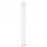 Nogi do stołu jadalnego w kształcie litery V 3 szt. Białe 80x(72-73,3) cm Stal