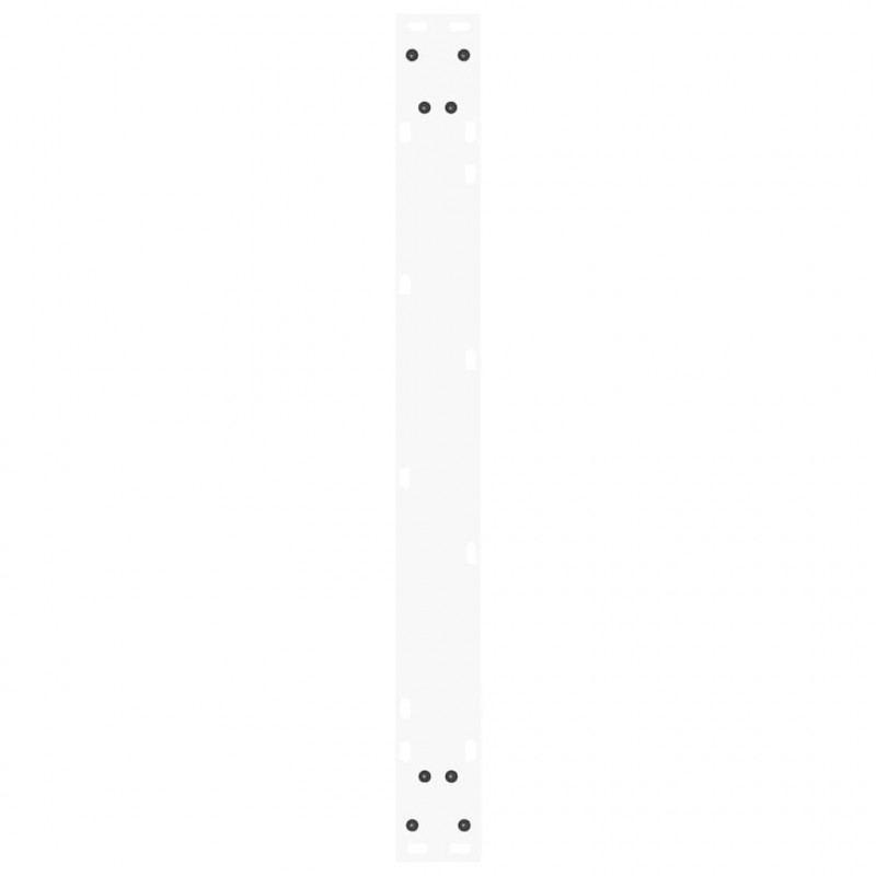Nogi do stołu jadalnego w kształcie litery V 3 szt. Białe 80x(72-73,3) cm Stal
