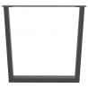 Nogi do stołu jadalnego w kształcie litery V 3 szt. Antracyt 80x(72-73,3) cm Stal