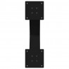 Nogi do stołu jadalnego w kształcie litery X 2 szt. Czarne 50x(72-73) cm Stal